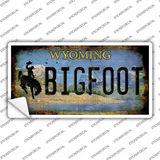 Bigfoot Wyoming Novelty Sticker Decal