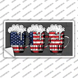 Three Beers America Novelty Sticker Decal