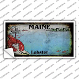Maine Lobster Blank Rusty Novelty Sticker Decal