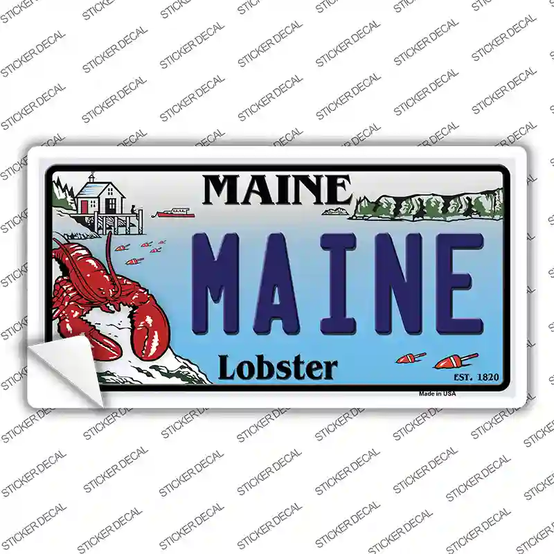 Maine Lobster Novelty Sticker Decal