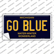 Go Blue Michigan Blue Novelty Sticker Decal