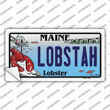Lobstah Maine Lobster Novelty Sticker Decal