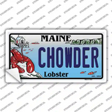 Chowder Maine Lobster Novelty Sticker Decal