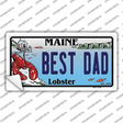 Best Dad Maine Lobster Novelty Sticker Decal