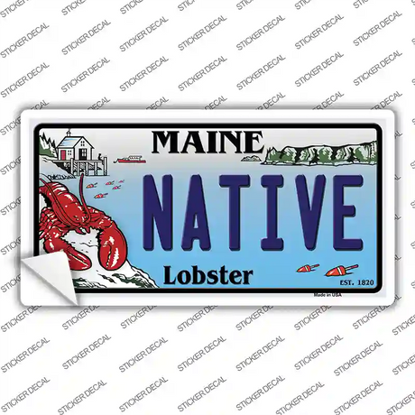 Native Maine Lobster Novelty Sticker Decal
