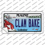 Clam Bake Maine Lobster Novelty Sticker Decal