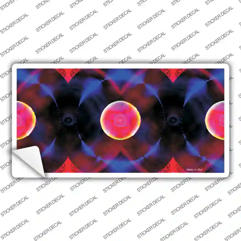 Red Purple Nova Novelty Sticker Decal