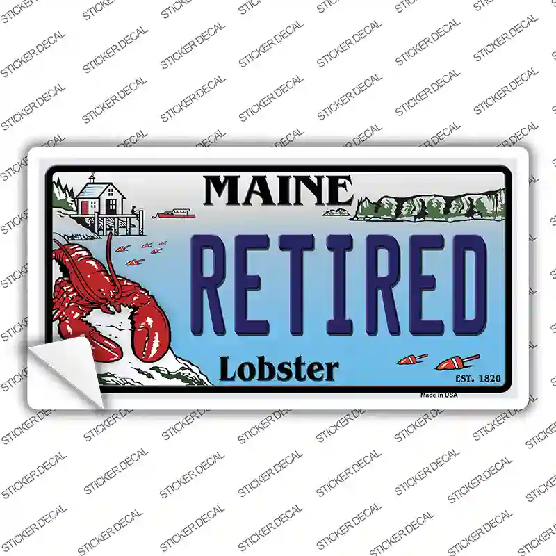 Retired Maine Lobster Novelty Sticker Decal