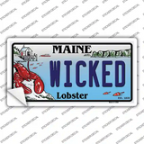 Wicked Maine Lobster Novelty Sticker Decal