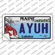 Ayuh Maine Lobster Novelty Sticker Decal