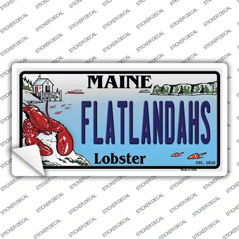 Flatlands Maine Lobster Novelty Sticker Decal