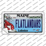 Flatlands Maine Lobster Novelty Sticker Decal