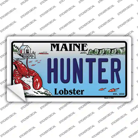 Hunter Maine Lobster Novelty Sticker Decal