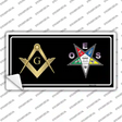 Free Mason OES Novelty Sticker Decal