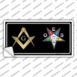 Free Mason OES Novelty Sticker Decal