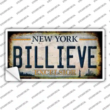 Billieve Excelcior New York Novelty Rectangular Sticker Decal