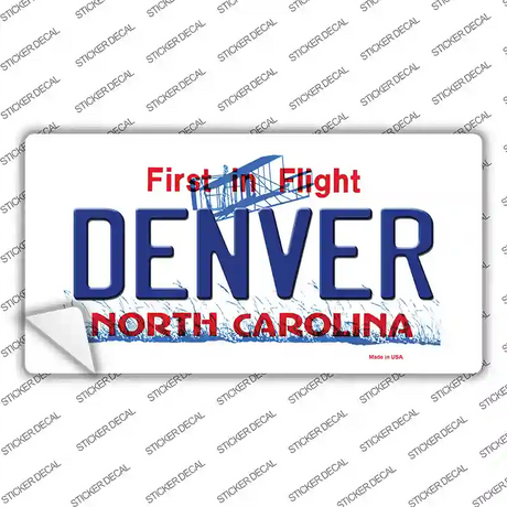 Denver North Carolina NC Novelty Sticker Decal