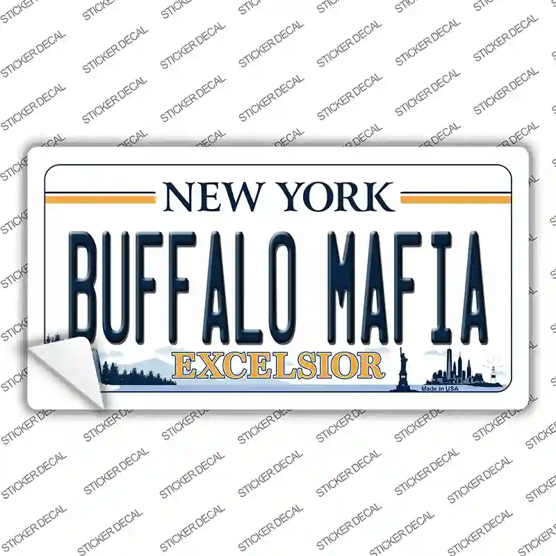 Buffalo Mafia New York Excelsior Novelty Sticker Decal