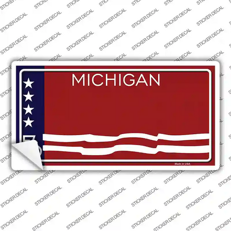 Michigan Bicentennial 76 Novelty State Blank Sticker Decal