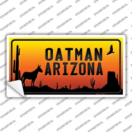 Oatman Arizona Scenic Background Novelty Sticker Decal