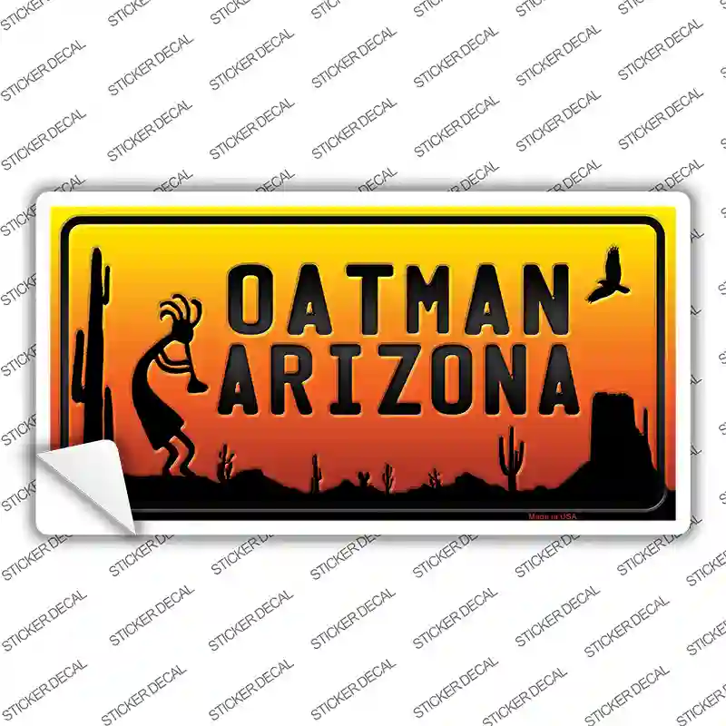 Oatman Kokopelli Arizona Scenic Background Novelty Sticker Decal