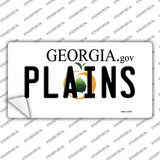Plains Georgia Novelty Sticker Decal