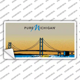 Pure Michigan Mackinac Bridge Novelty Sticker Decal