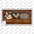Peace Love Fall Novelty Sticker Decal