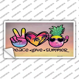 Peace Love Summer Novelty Sticker Decal