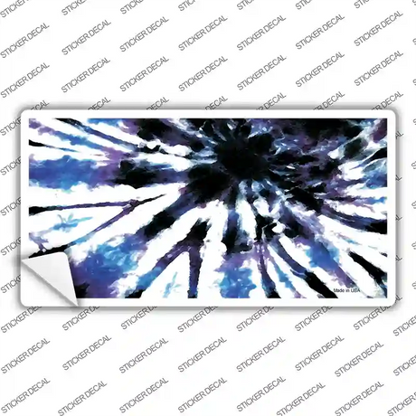 Purple Blue Tie-Dye Novelty Sticker Decal