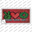 Peace Love Joy Novelty Sticker Decal