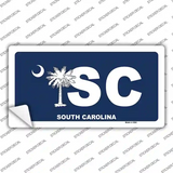 SC South Carolina Flag Novelty Sticker Decal