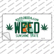 Weed Florida Novelty Sticker Decal