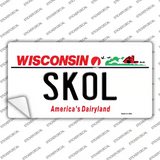 Skol Wisconsin Novelty Sticker Decal