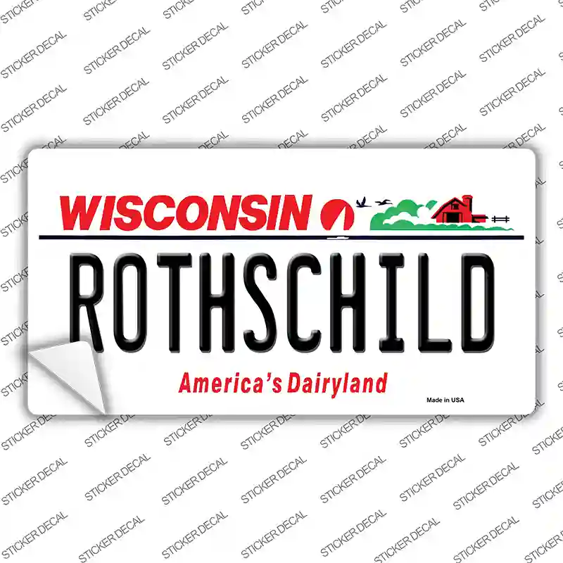 Rothschild Wisconsin Novelty Sticker Decal