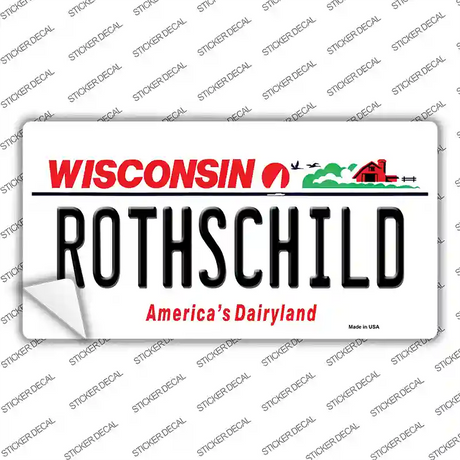 Rothschild Wisconsin Novelty Sticker Decal