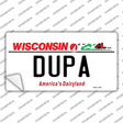 Dupa Wisconsin Novelty Sticker Decal