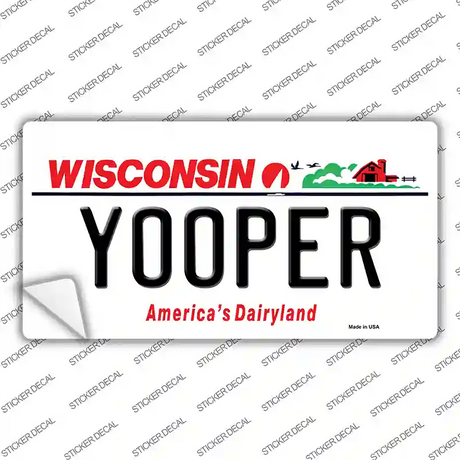 Yooper Wisconsin Novelty Sticker Decal