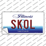 Skol Illinois Novelty Sticker Decal