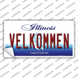 Velkommen Illinois Novelty Sticker Decal