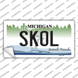 Skol Michigan Novelty Sticker Decal