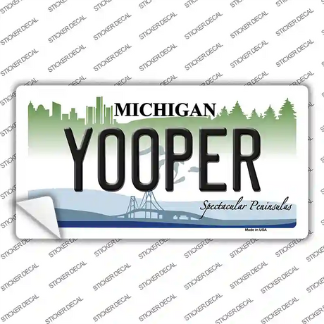 Yooper Michigan Novelty Sticker Decal