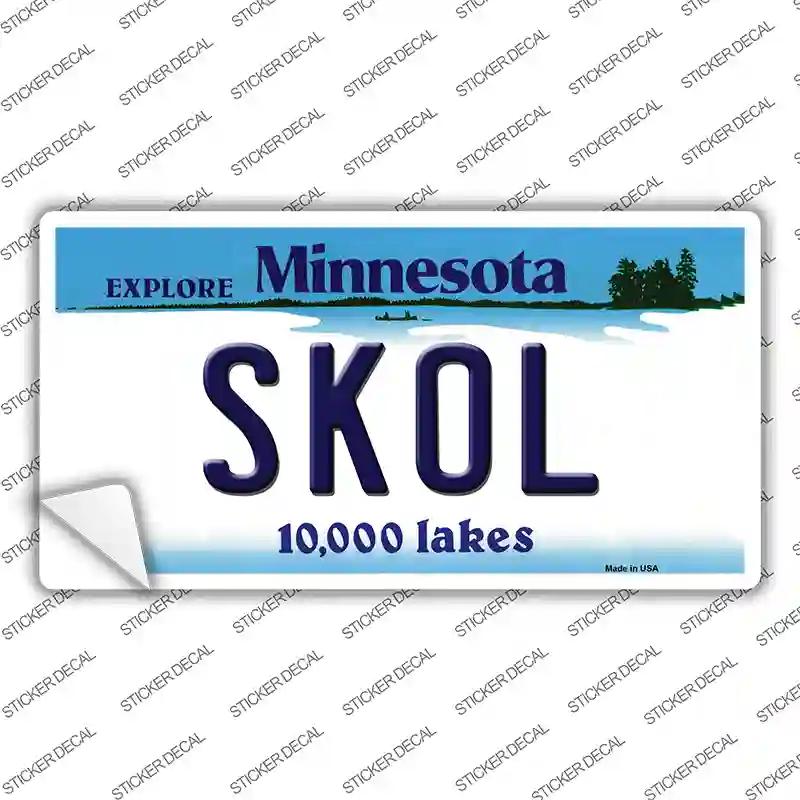 Skol Minnesota Novelty Sticker Decal