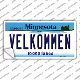 Velkommen Minnesota Novelty Sticker Decal