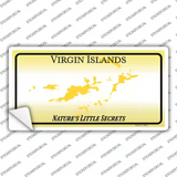 Virgin Islands Blank Novelty Sticker Decal