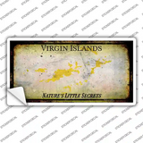 Virgin Islands Rusty Blank Novelty Sticker Decal