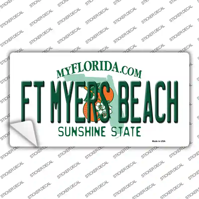 Florida FT Myers Beach Novelty Sticker Decal