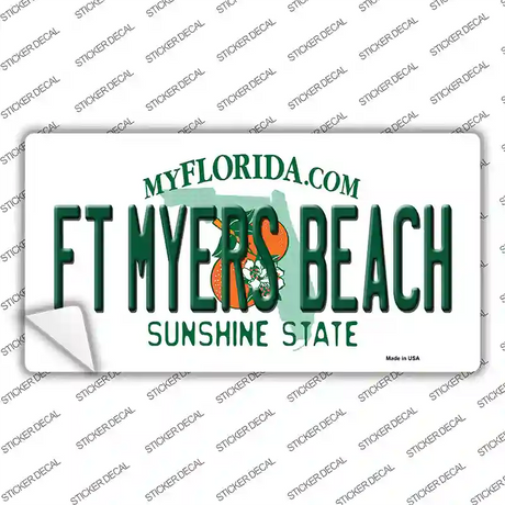 Florida FT Myers Beach Novelty Sticker Decal