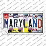 Maryland Strip Art Novelty Sticker Decal