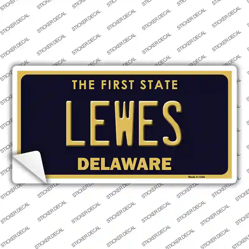 Lewes Delaware Novelty Sticker Decal